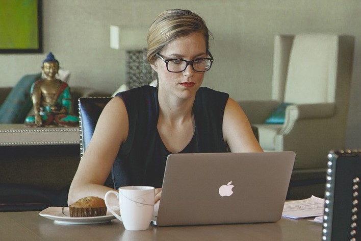 woman at work